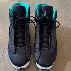 Jordan Kids Sneakers Black Purple Teal